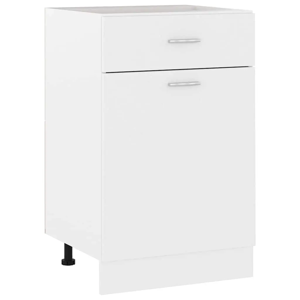 Drawer Bottom Cabinet Lyon White 50x46x81.5 cm Engineered Wood 801220 - Furniture