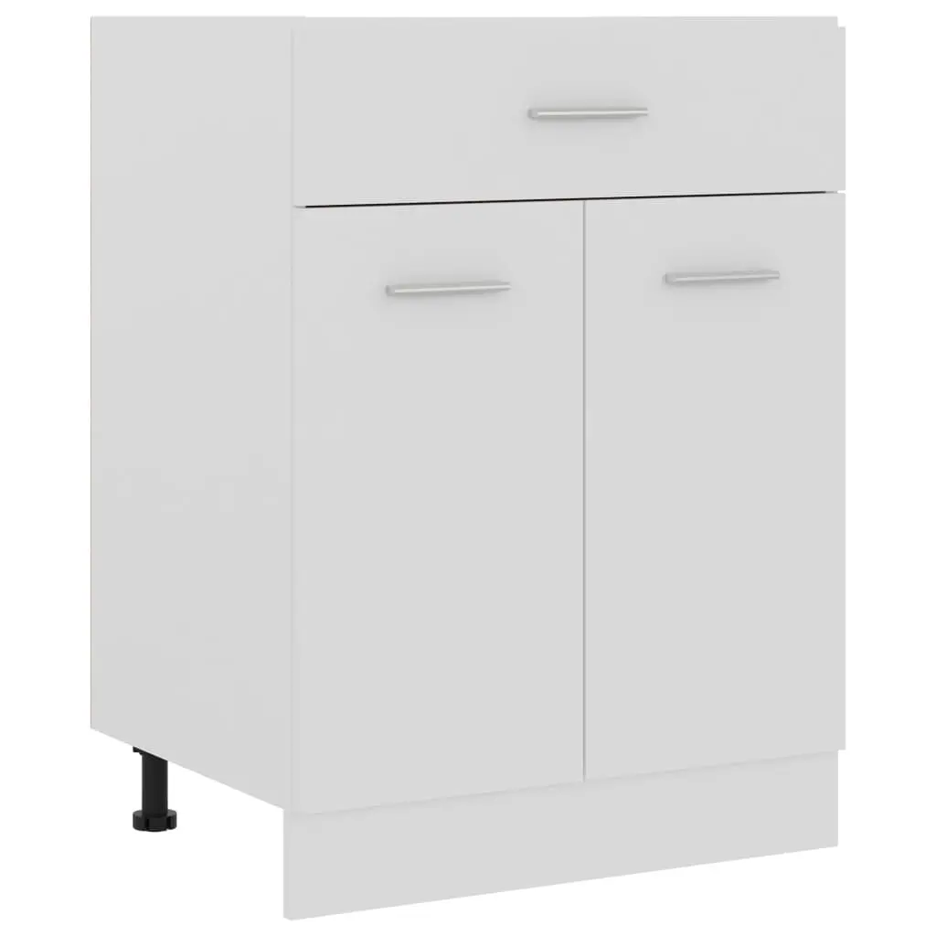 Drawer Bottom Cabinet Lyon White 60x46x81.5 cm Engineered Wood 801228 - Furniture