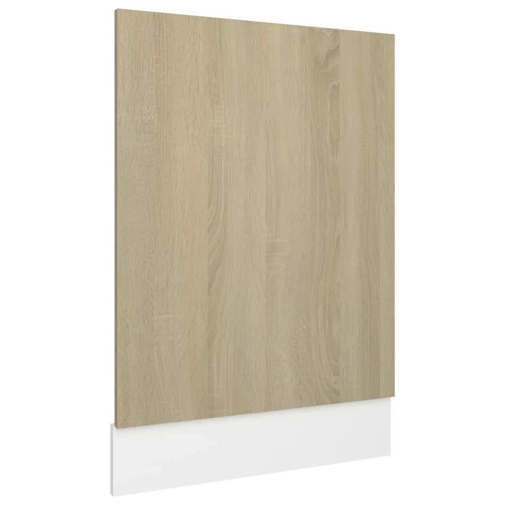 Dishwasher Panel Sonoma Oak 45x3x67 cm Engineered Wood 802557 - Home & Garden