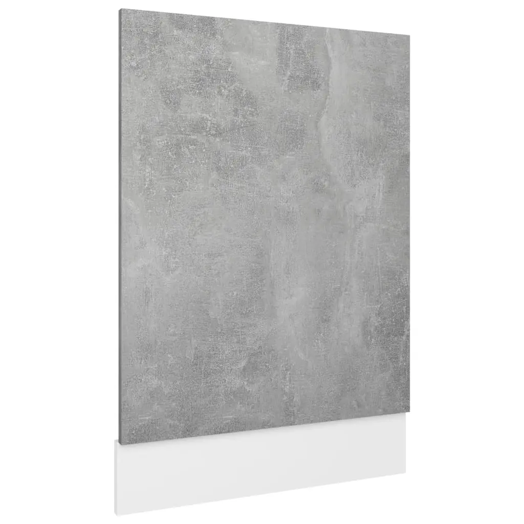 Dishwasher Panel Concrete Grey 45x3x67 cm Engineered Wood 802558 - Home & Garden