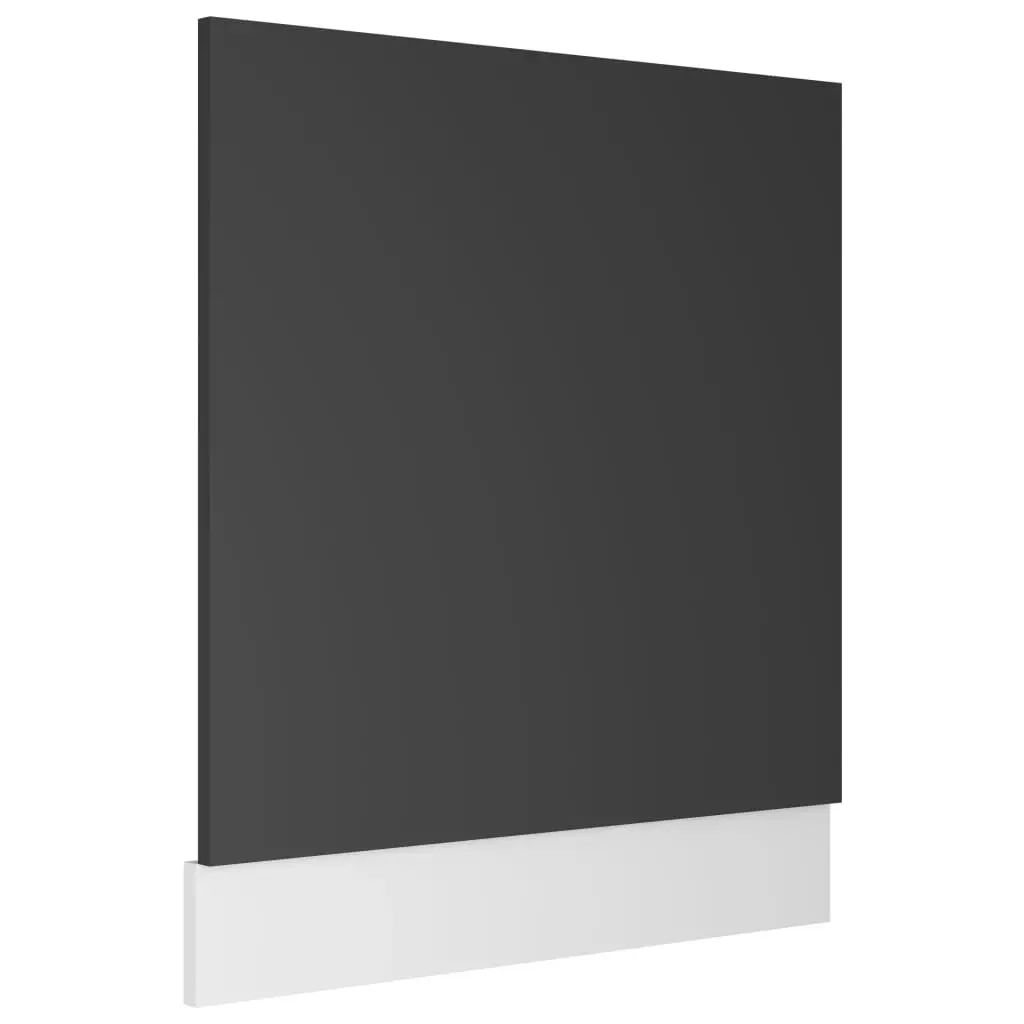 Dishwasher Panel Lyon Grey 59.5x3x67 cm Engineered Wood 802564 - Home & Garden