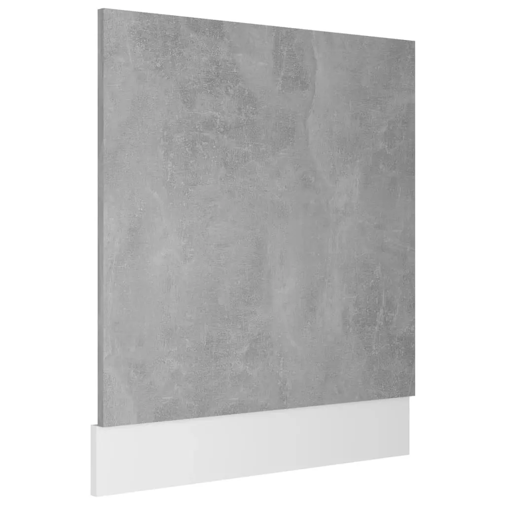 Dishwasher Panel Lyon Concrete Grey 59.5x3x67 cm Engineered Wood 802566 - Home & Garden