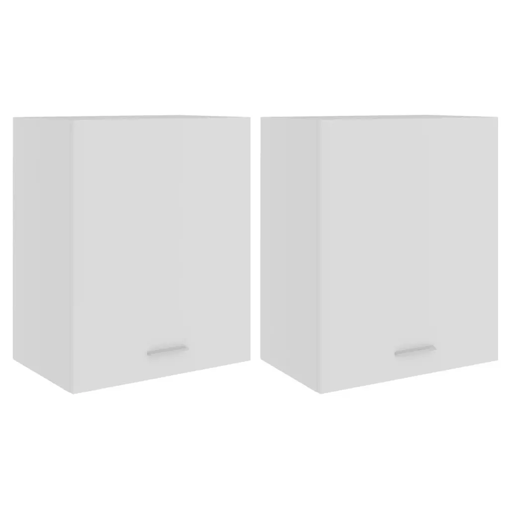 Hanging Cabinet Lyons 2 pcs White 50x31x60 cm Engineered Wood 805078 - Furniture