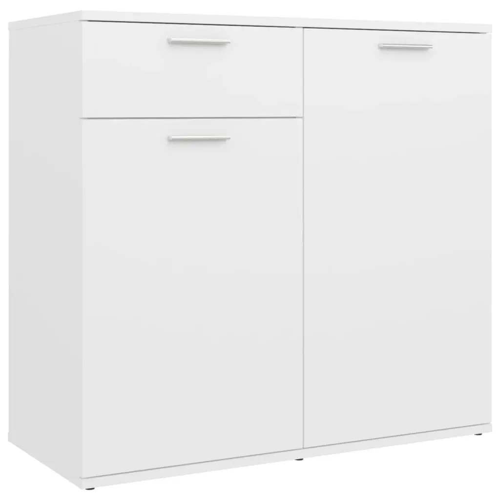 Sideboard White 80x36x75 cm Engineered Wood 805770 - Furniture