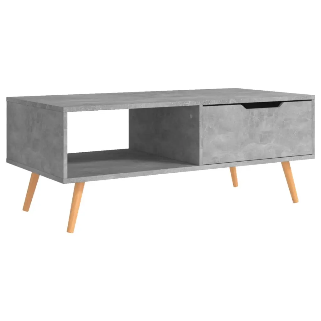 Coffee Table Concrete Grey 100x49.5x43 cm Engineered Wood 326790 - Furniture