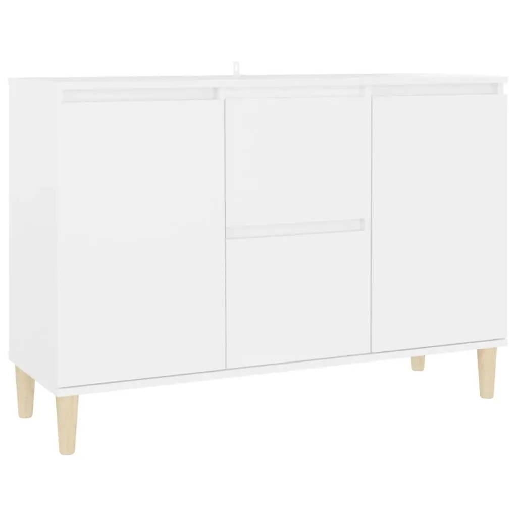 Sideboard White 101x35x70 cm Engineered Wood 806103 - Furniture