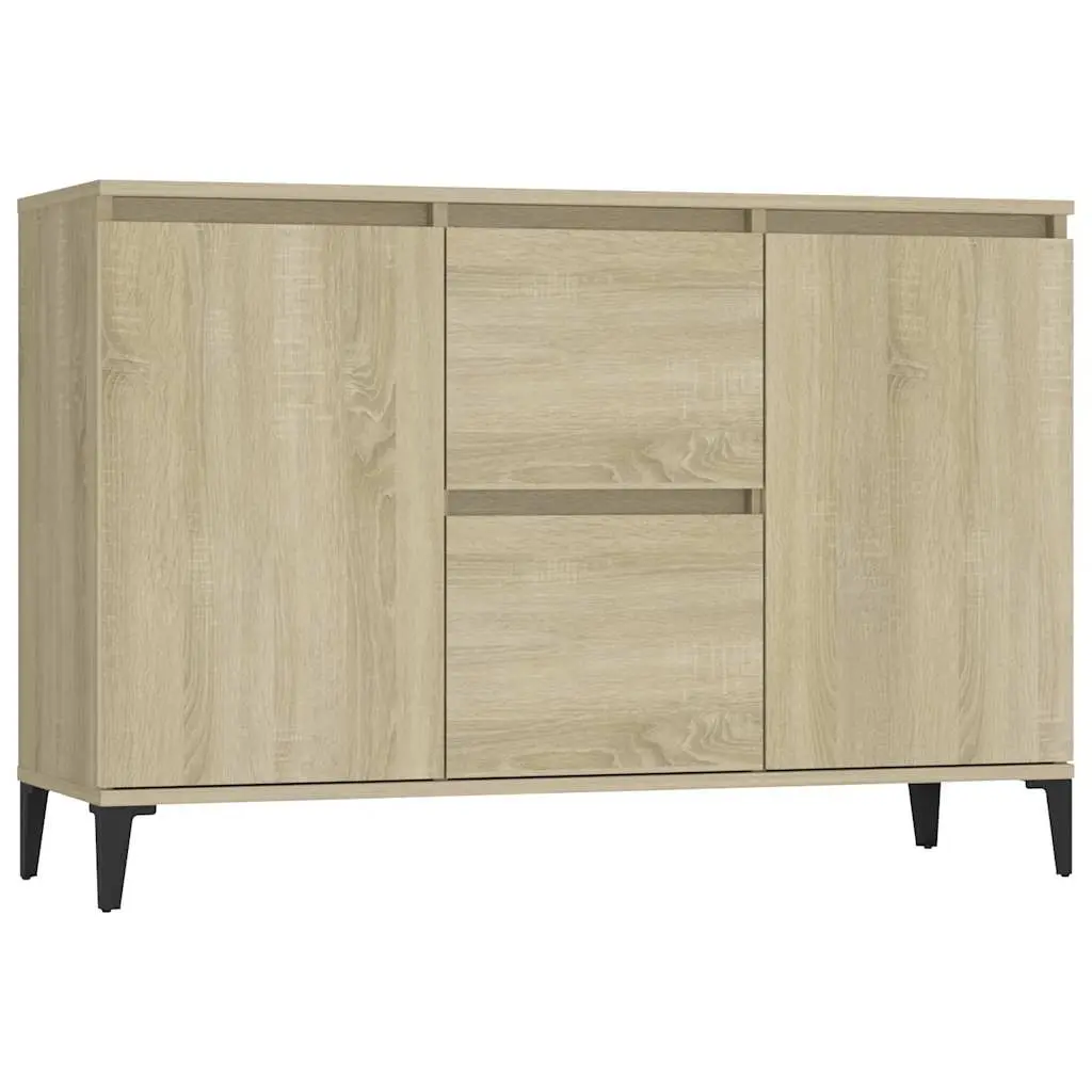 Sideboard Sonoma Oak 102x35x70 cm Engineered Wood 806115 - Furniture