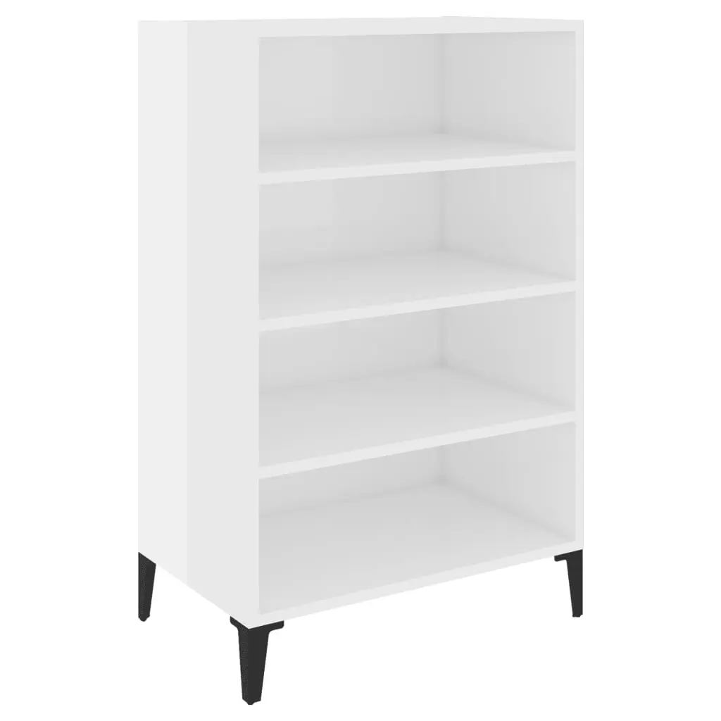 Sideboard High Gloss White 57x35x90 cm Engineered Wood 806136 - Furniture