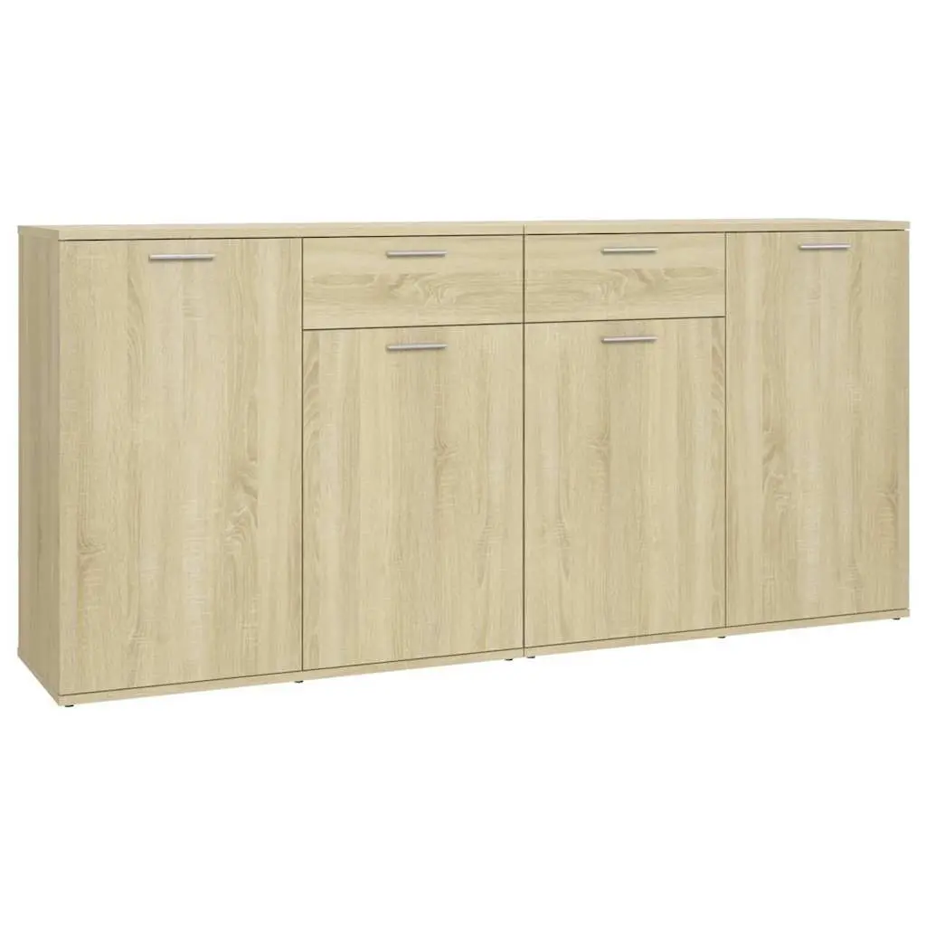 Sideboard Sonoma Oak 160x36x75 cm Engineered Wood 3074930 - Furniture