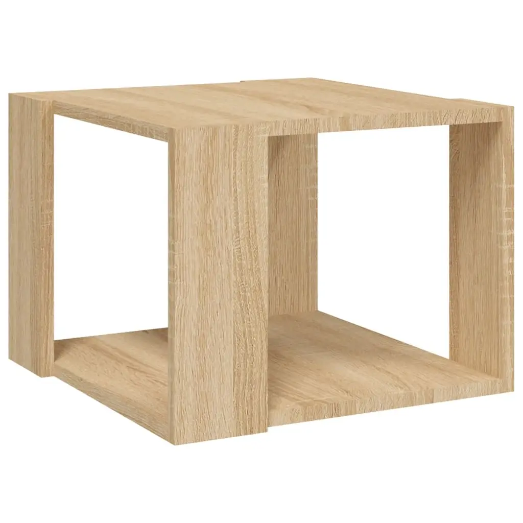 Coffee Table Sonoma Oak 40x40x30 cm Engineered Wood 806313 - Furniture