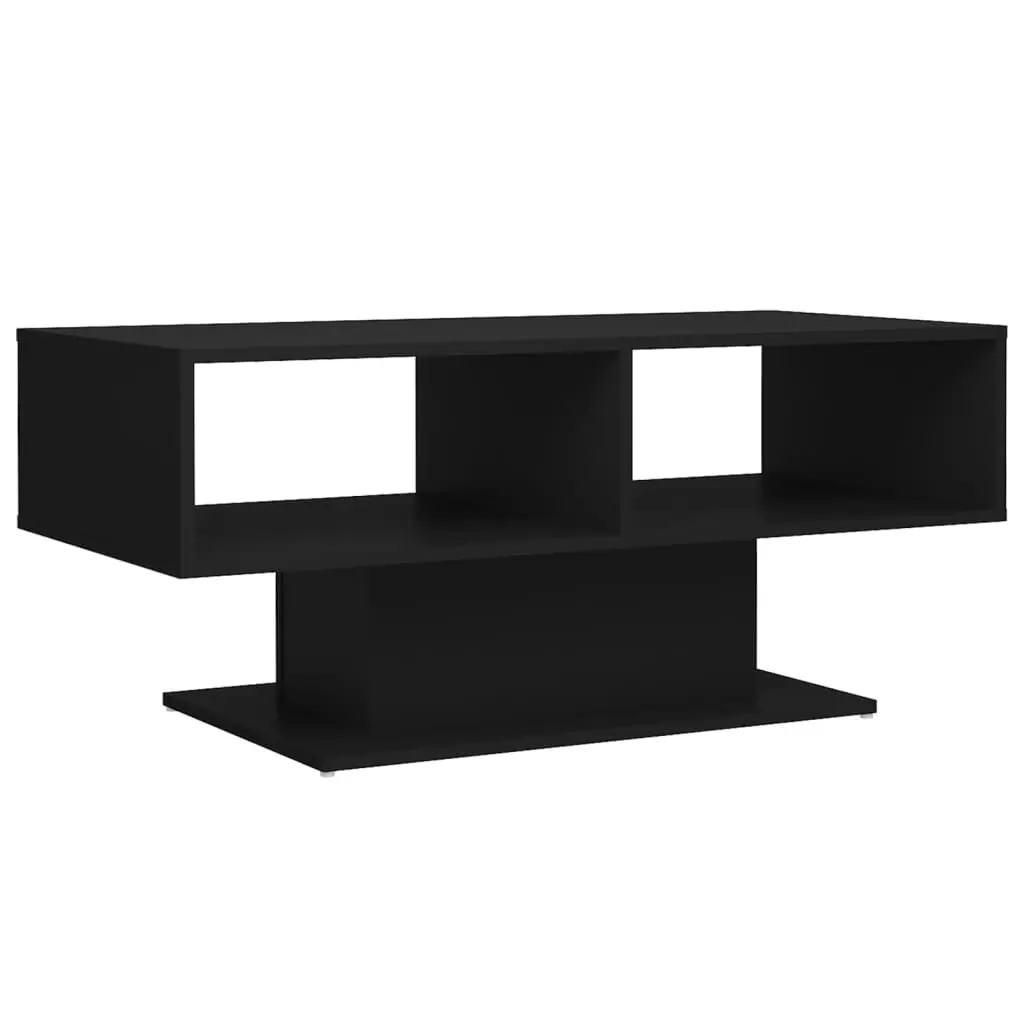 Coffee Table Black 103.5x50x44.5 cm Engineered Wood 806823 - Furniture
