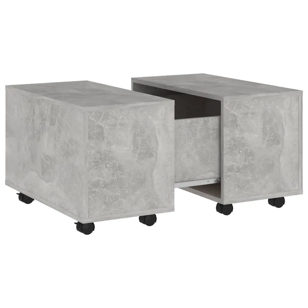 Coffee Table Concrete Grey 60x60x38 cm Engineered Wood 806862 - Furniture