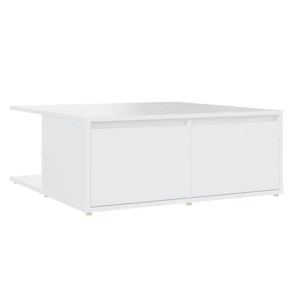 Coffee Table White 80x80x31 cm Engineered Wood 806876 - Furniture