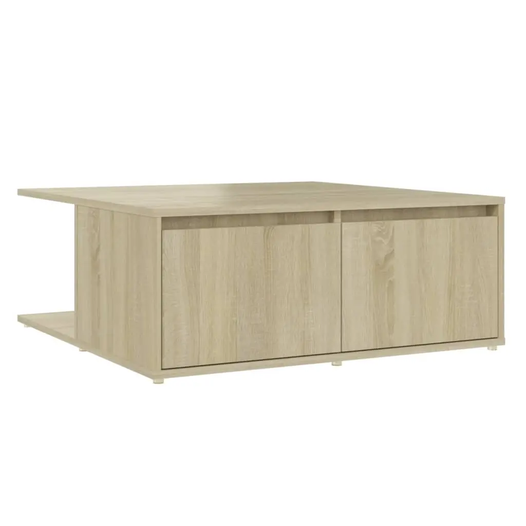 Coffee Table Sonoma Oak 80x80x31 cm Engineered Wood 806879 - Furniture