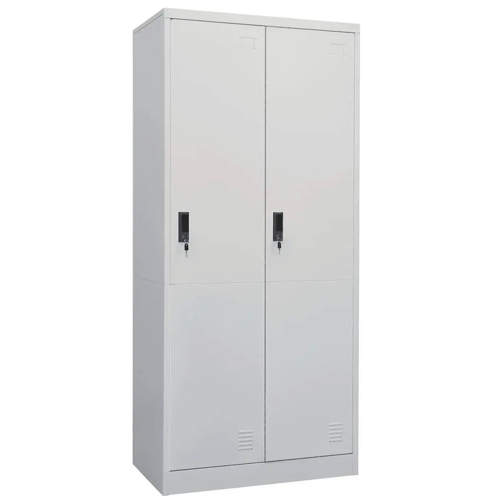 Wardrobe Light Grey 80x50x180 cm Steel 335967 - Furniture