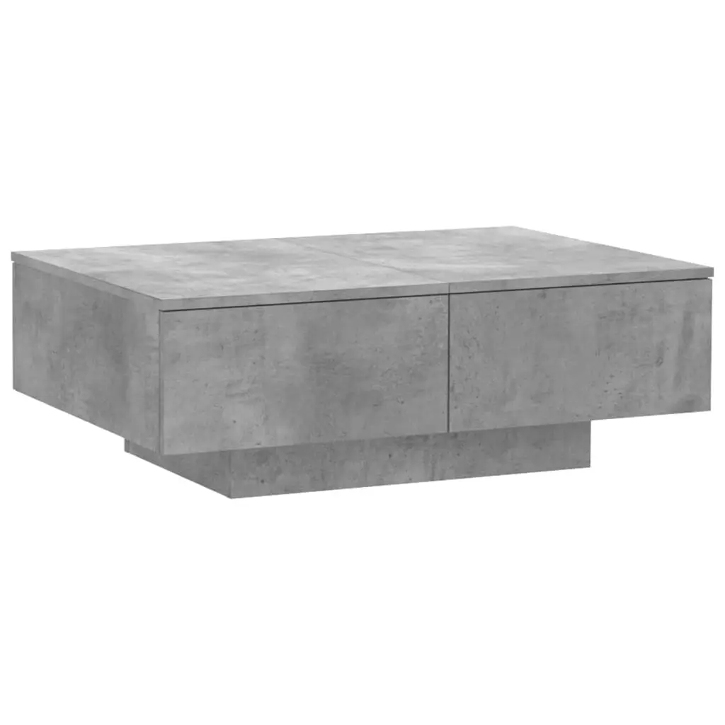 Coffee Table Concrete Grey 90x60x31 cm Engineered Wood 804179 - Furniture