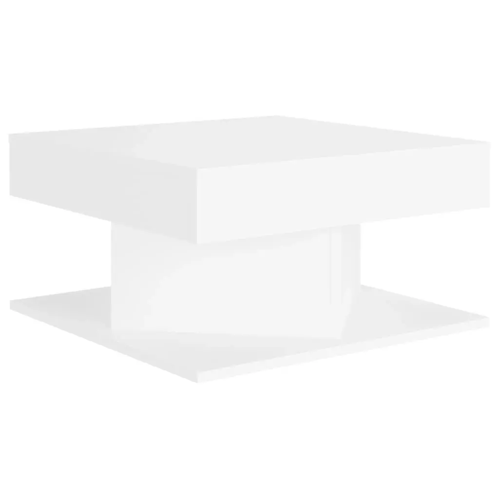 Coffee Table White 57x57x30 cm Engineered Wood 808368 - Furniture