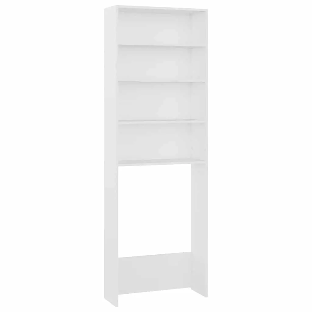 Washing Machine Cabinet White 64x24x190 cm 808404 - Home & Garden