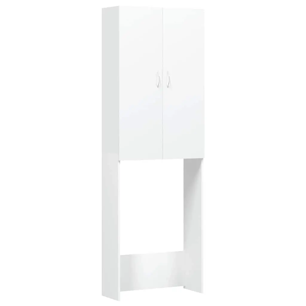 Washing Machine Cabinet White 64x25.5x190 cm 808413 - Home & Garden