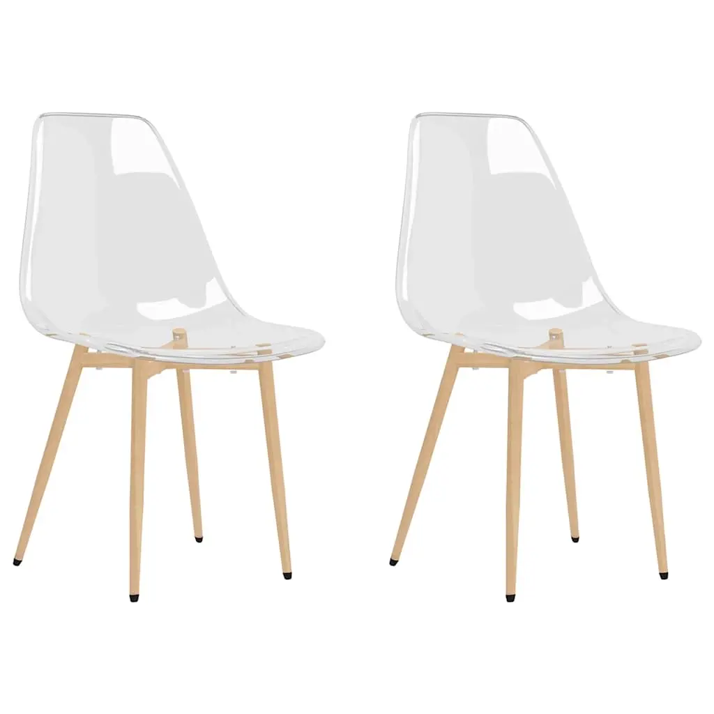 Dining Chairs 2 pcs Transparent PET 338062 - Furniture