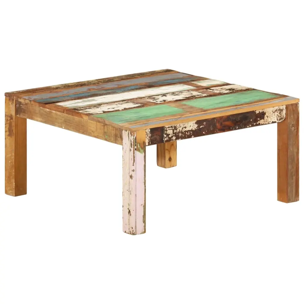 Coffee Table 80x80x40 cm Solid Wood Reclaimed 338030 - Furniture