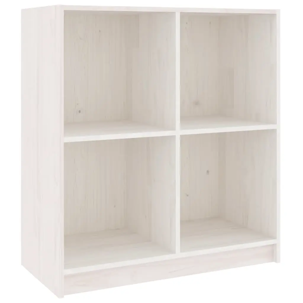 Sideboard White 70x33x76 cm Solid Pinewood 809949 - Furniture