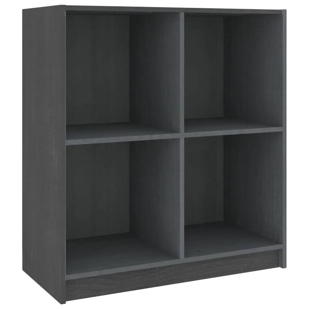 Sideboard Grey 70x33x76 cm Solid Pinewood 809950 - Furniture