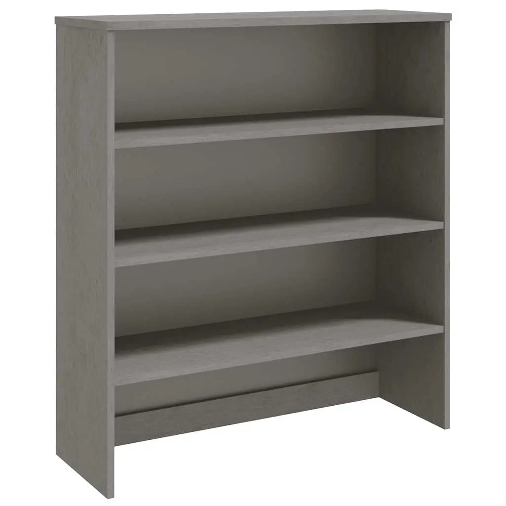 Top for Highboard"HAMAR" Light Grey 90x30x100cm Solid Wood Pine 340435 - Furniture