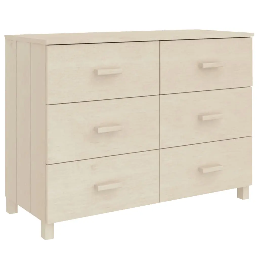 Sideboard "HAMAR" Honey Brown 113x40x80 cm Solid Wood Pine 340448 - Furniture