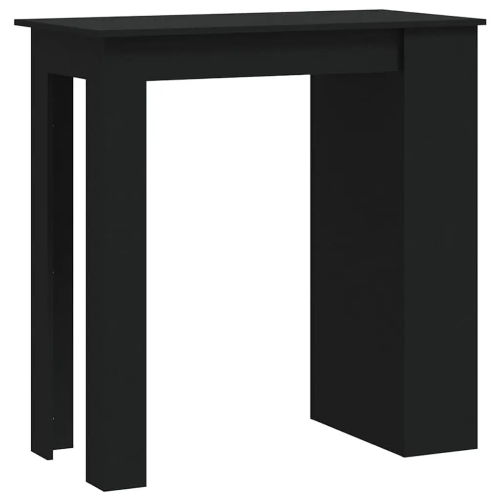 Bar Table with Storage Rack Black 102x50x103.5 cm Engineered Wood 809468 - Furniture