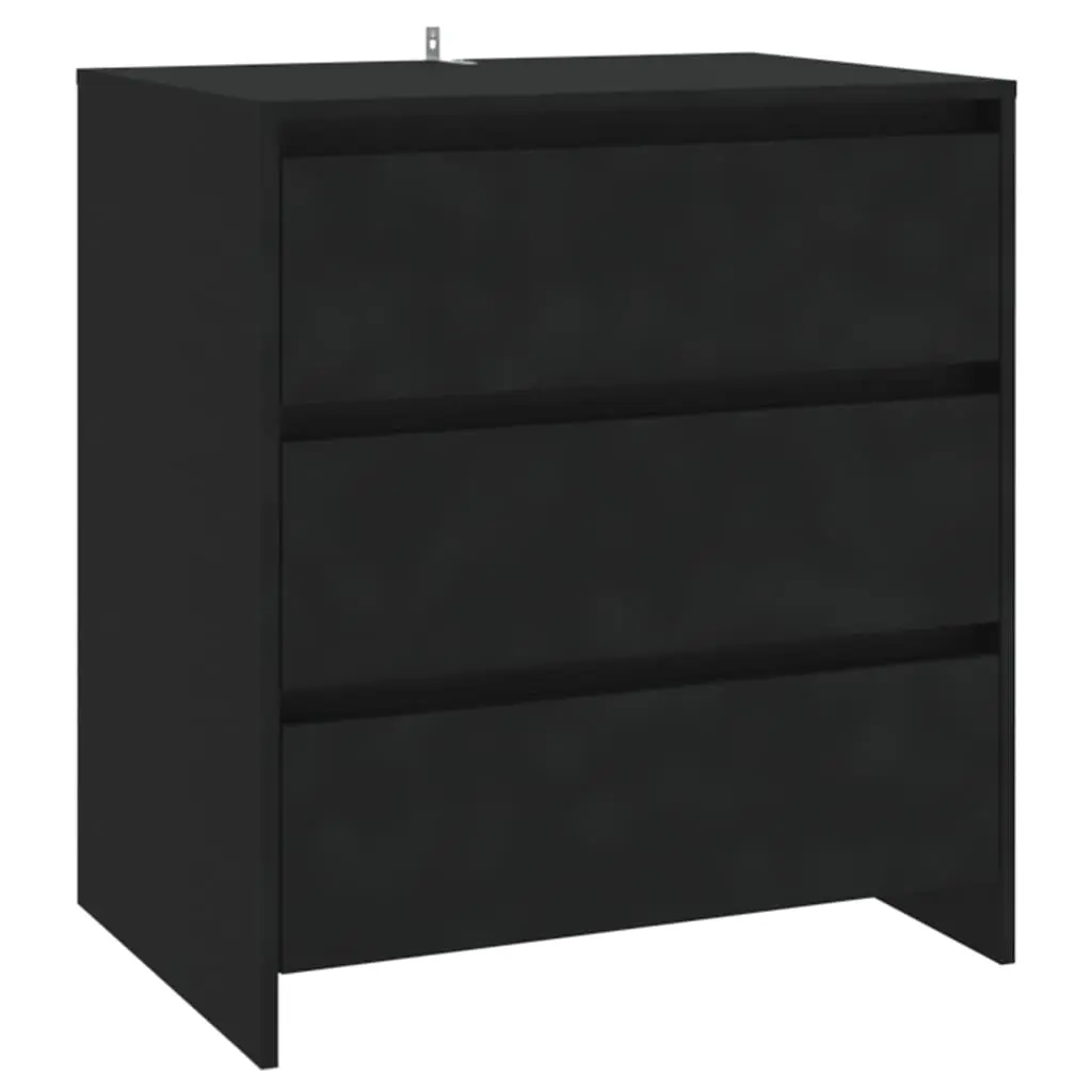 Sideboard Black 70x41x75 cm Engineered Wood 809747 - Furniture