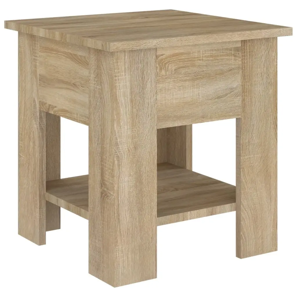 Coffee Table Sonoma Oak 40x40x42 cm Engineered Wood 810274 - Furniture