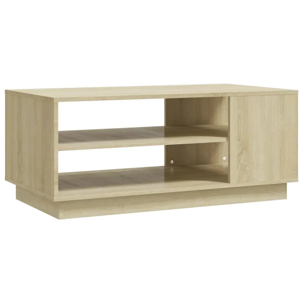 Coffee Table Sonoma Oak 102x55x43 cm Engineered Wood 810283 - Furniture