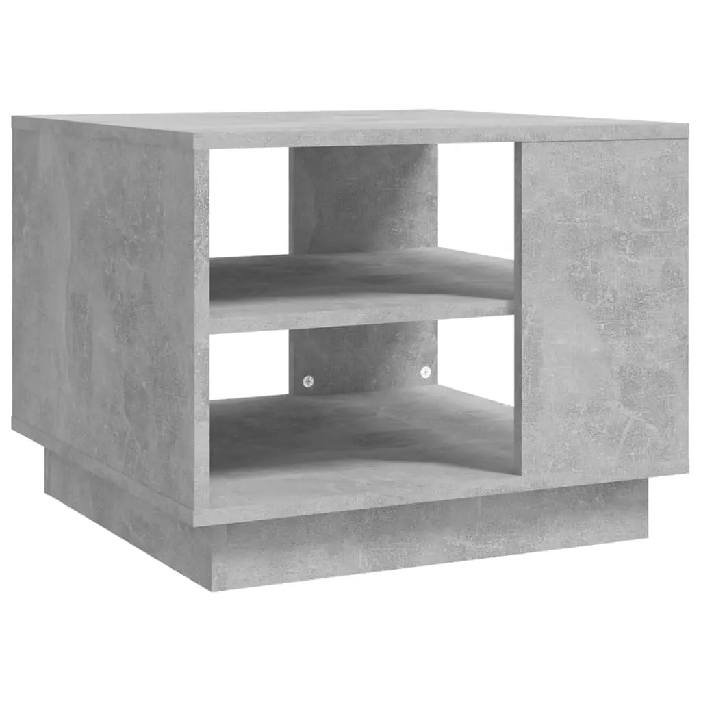 Coffee Table Concrete Grey 55x55x43 cm Engineered Wood 810293 - Furniture