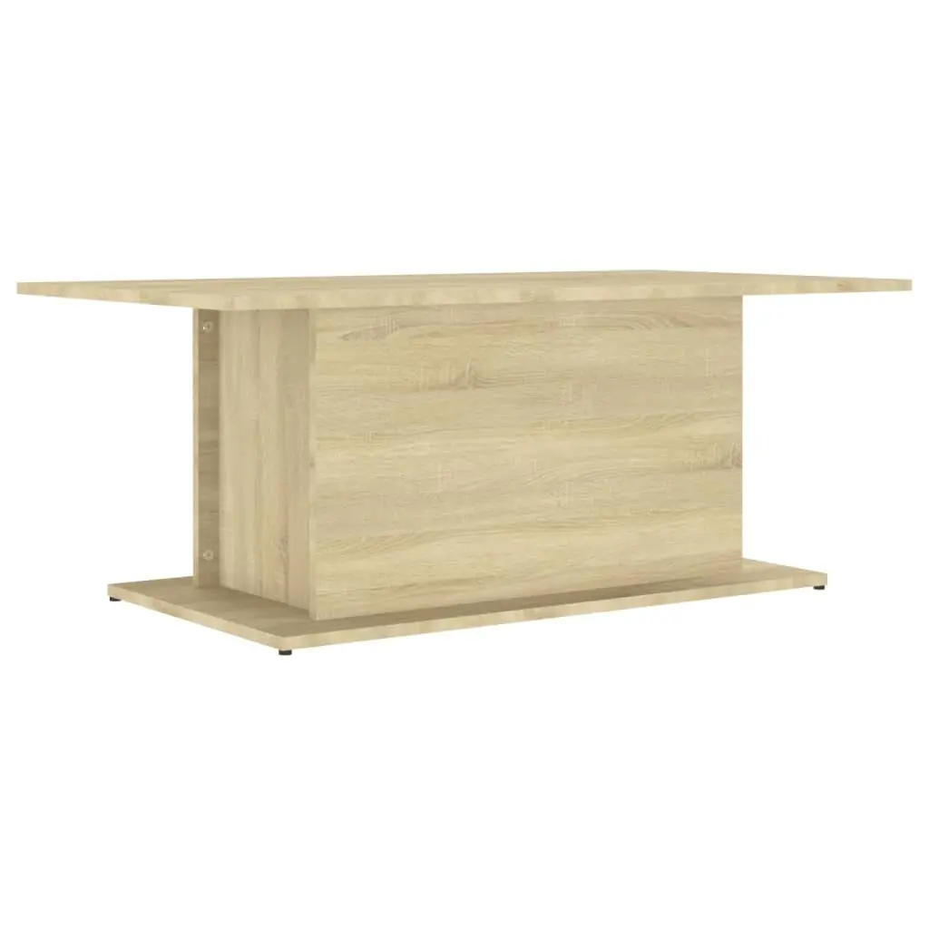 Coffee Table Sonoma Oak 102x55.5x40 cm Engineered Wood 810310 - Furniture