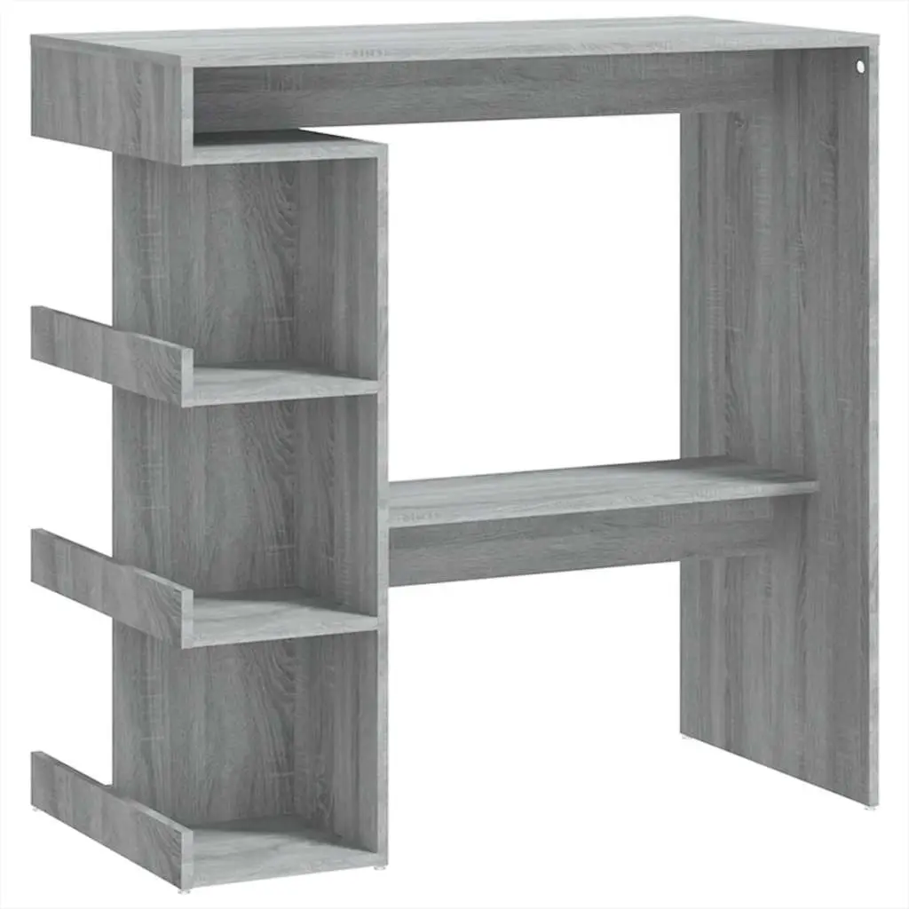 Bar Table with Storage Rack Grey Sonoma 100x50x101.5 cm 812961 - Furniture