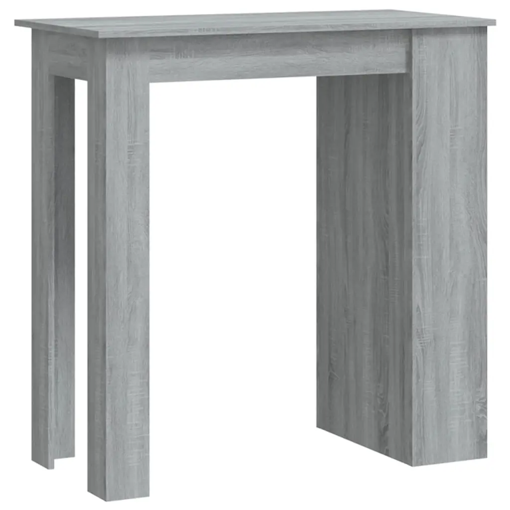 Bar Table with Storage Rack Grey Sonoma 102x50x103.5cm Engineered Wood 812967 - Furniture