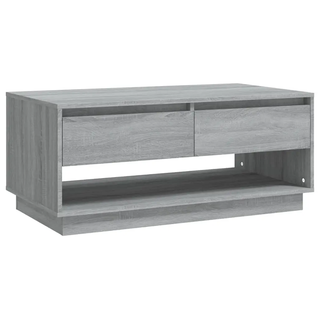 Coffee Table Grey Sonoma 102.5x55x44 cm Engineered Wood 812979 - Furniture
