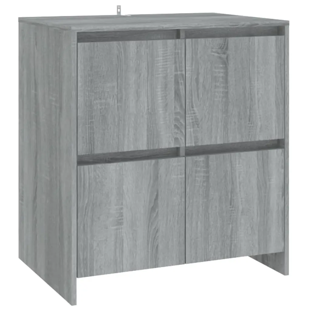 Sideboard Grey Sonoma 70x41x75 cm Engineered Wood 813012 - Furniture