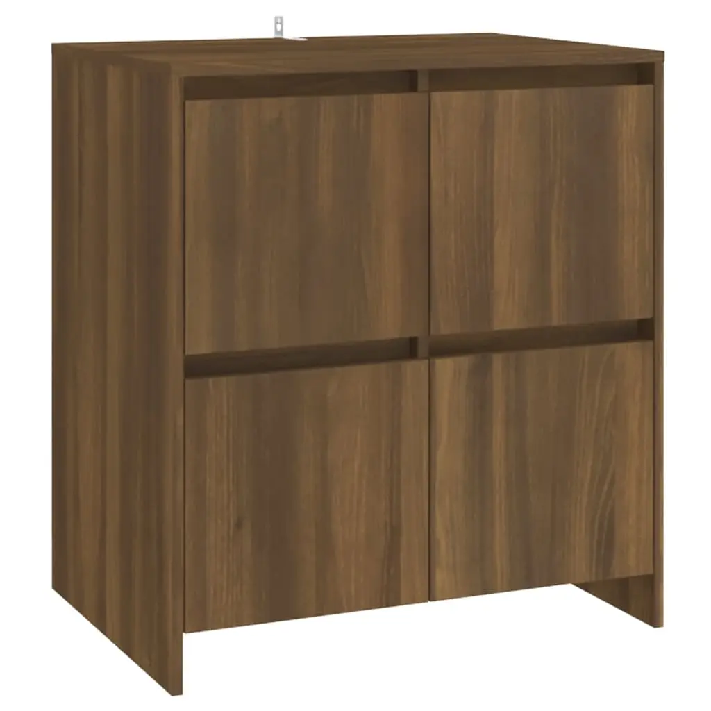Sideboard Brown Oak 70x41x75 cm Engineered Wood 813013 - Furniture
