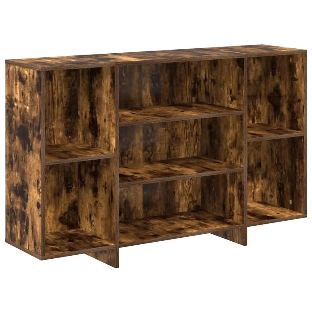 Sideboard Smoked Oak 120x30x75 cm Engineered Wood 813065 - Furniture