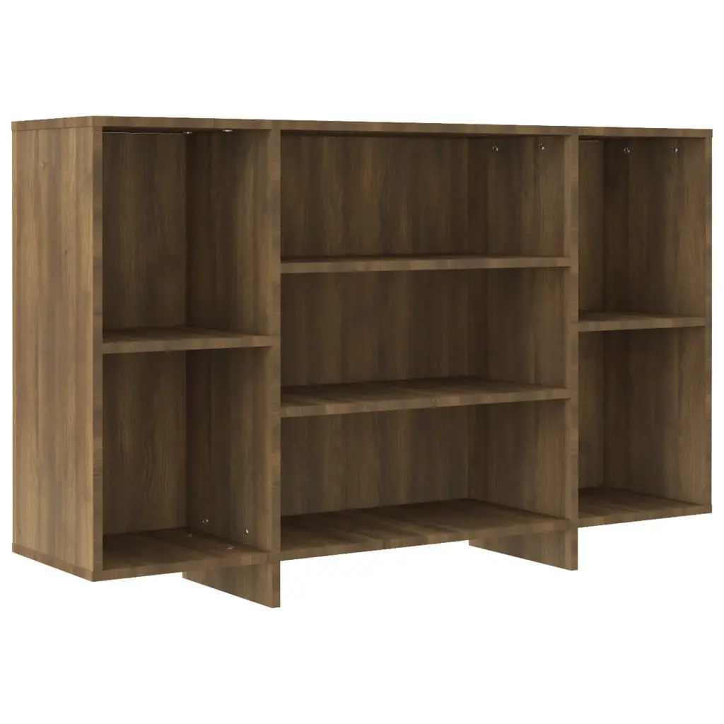 Sideboard Brown Oak 120x30x75 cm Engineered Wood 813067 - Furniture