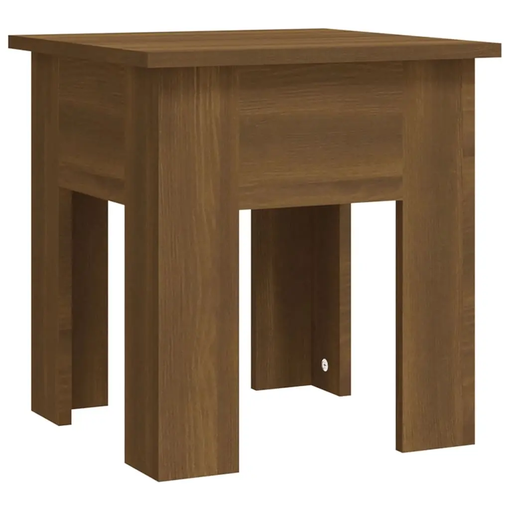 Coffee Table Brown Oak 40x40x42 cm Engineered Wood 813073 - Furniture