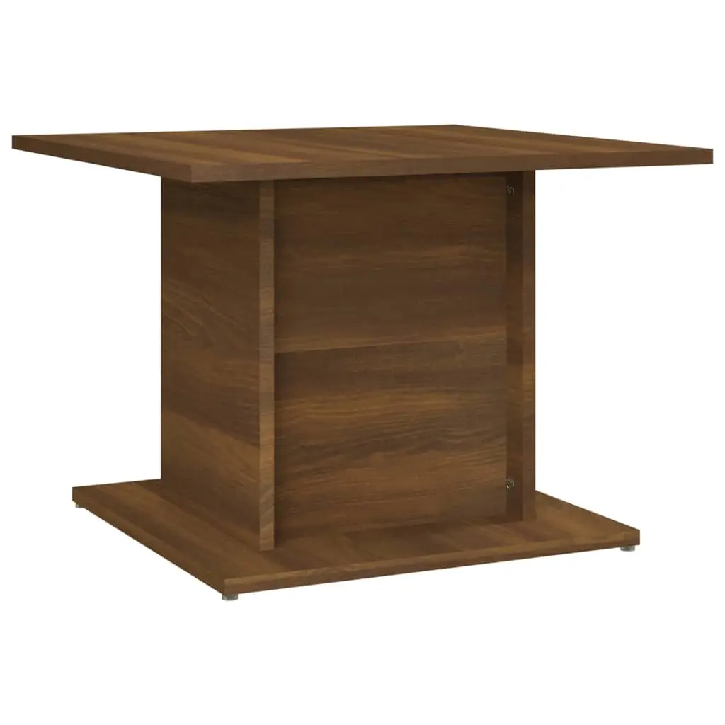 Coffee Table Brown Oak 55.5x55.5x40 cm Engineered Wood 813097 - Furniture