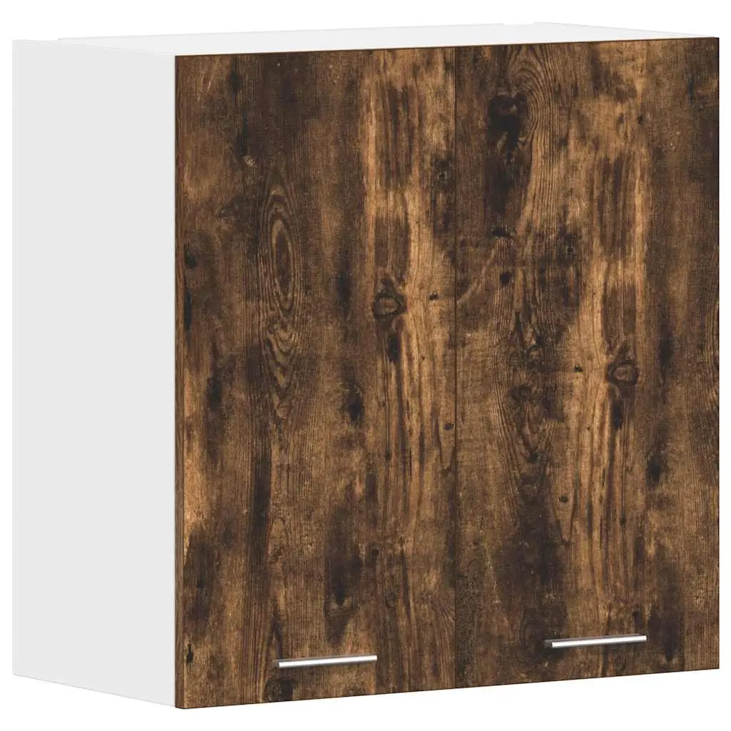 Hanging Cabinet Lyon Smoked Oak 60x31x60 cm Engineered Wood 815111 - Furniture