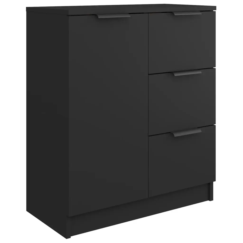 Sideboard Black 60x30x70 cm Engineered Wood 811080 - Over 40% off Living Room Furniture
