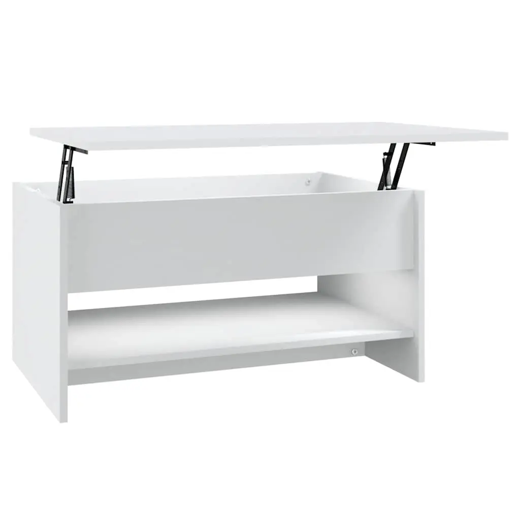 Coffee Table White 80x50x40 cm Engineered Wood 809656 - Furniture