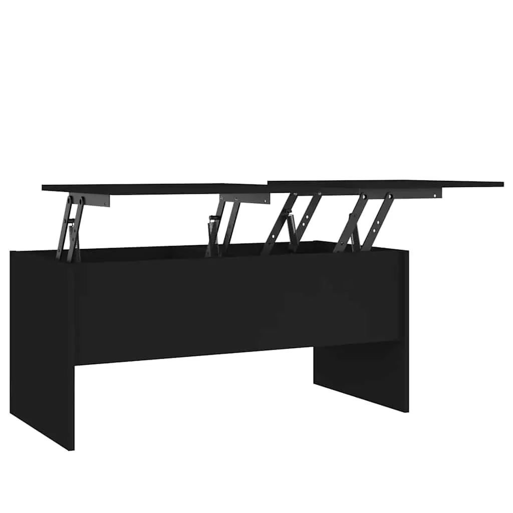 Coffee Table Black 102x50.5x46.5 cm Engineered Wood 809720 - Furniture
