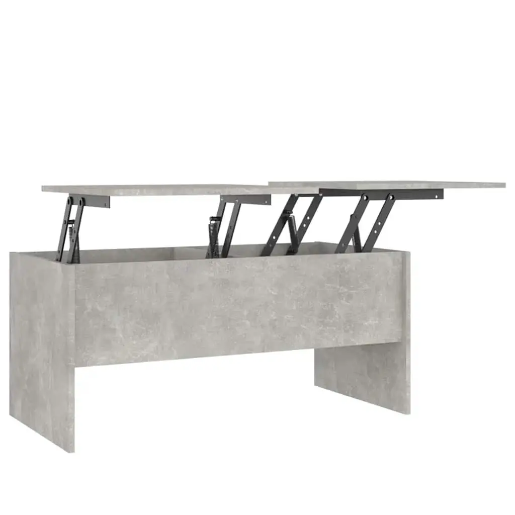 Coffee Table Concrete Grey 102x50.5x46.5 cm Engineered Wood 809723 - Furniture