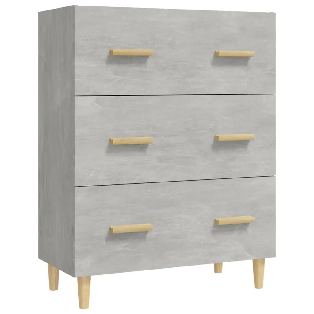 Sideboard Concrete Grey 70x34x90 cm Engineered Wood 812154 - Furniture